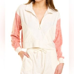 NWT l*space L* Best Life Pullover Half Zip Terry Cloth Available in SP & M
